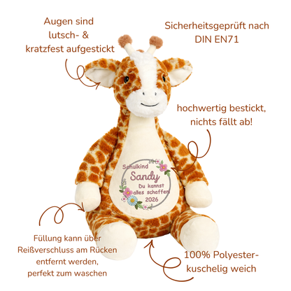 Kuscheltier Giraffe zur Einschulung – Liebevoller Begleiter mit persönlicher Note