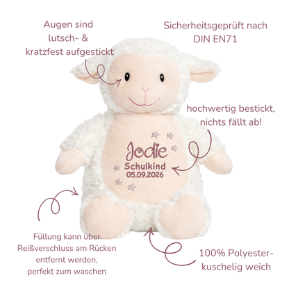 Kuscheltier Lamm zur Einschulung – Liebevoller Begleiter mit persönlicher Note