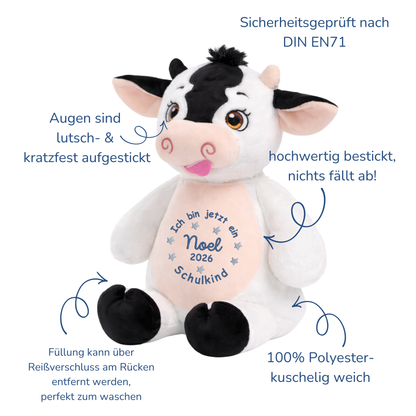 Kuscheltier Kuh zur Einschulung – Liebevoller Begleiter mit persönlicher Note