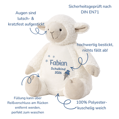 Kuscheltier Schaf zur Einschulung – Liebevoller Begleiter mit persönlicher Note