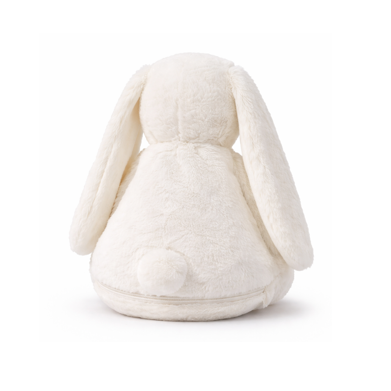 weißer Hase mit Namen bestickt – Kuscheltier mit Name