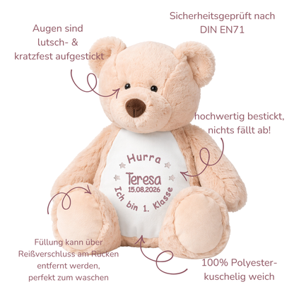 Kuscheltier Bär zur Einschulung – Liebevoller Begleiter mit persönlicher Note