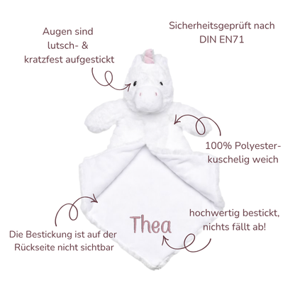 Schmusetuch Einhorn