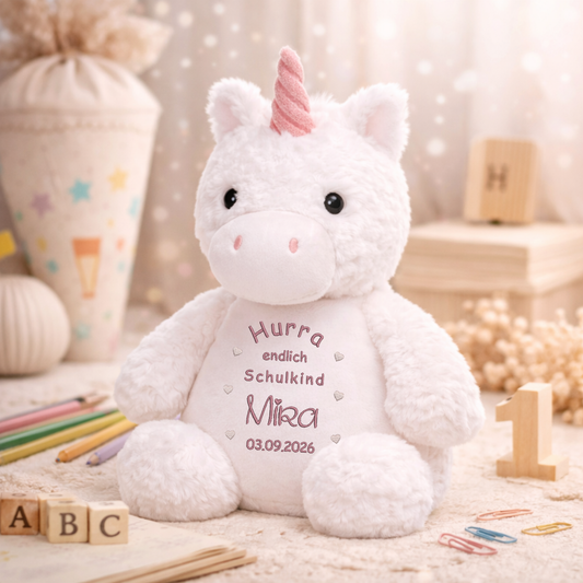 Kuscheltier Einhorn zur Einschulung – Liebevoller Begleiter mit persönlicher Note