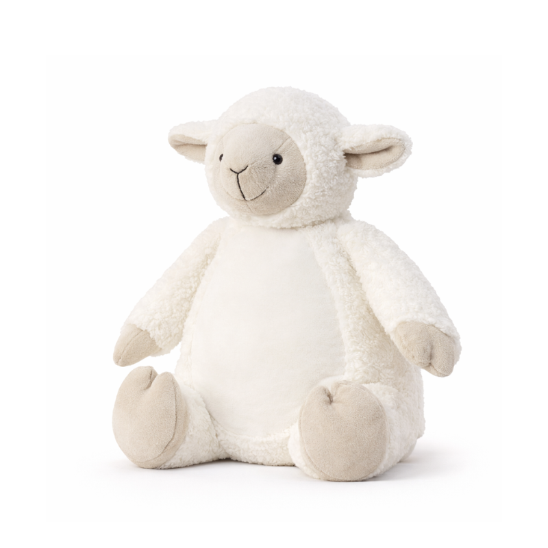Schaf mit Namen bestickt – Kuscheltier mit Name