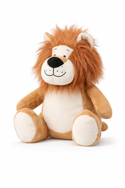 Personalisiertes Kuscheltier Löwe zum Kindergartenstart – mit Name bestickt