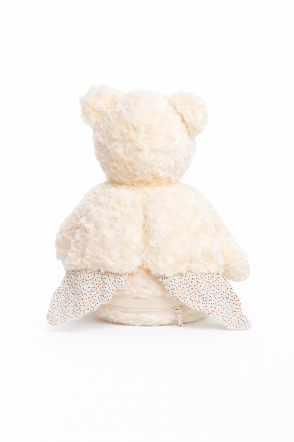 Schutzengel-Bär mit Namen bestickt – Kuscheltier mit Name