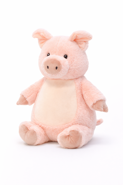 Schwein mit Namen bestickt – Kuscheltier mit Name