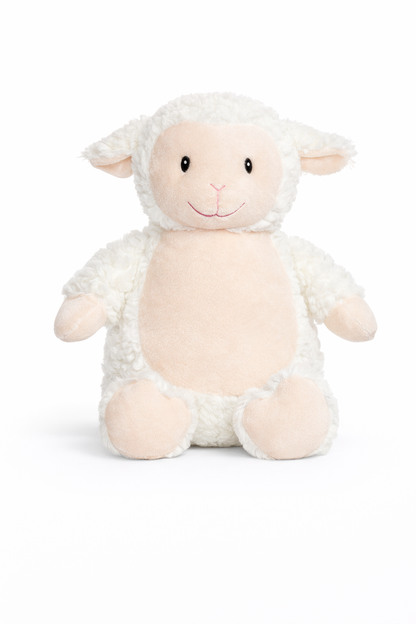 Beschützer Kuscheltier Lamm – Liebevoll bestickt und personalisiert