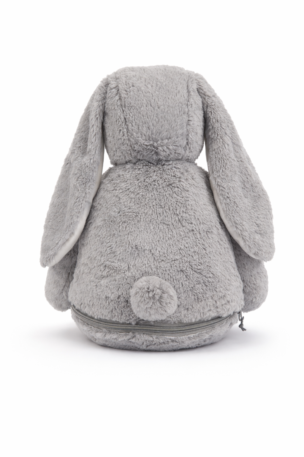 Personalisierter grauer Hase zur Geburt – Kuscheltier mit Namen & Geburtsdatum