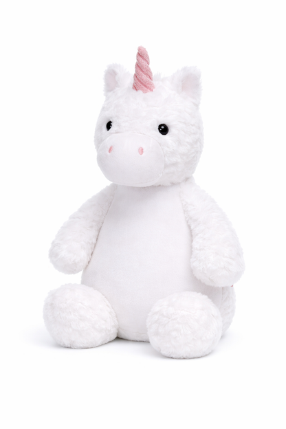 Personalisiertes Einhorn zur Geburt – Kuscheltier mit Namen & Geburtsdatum