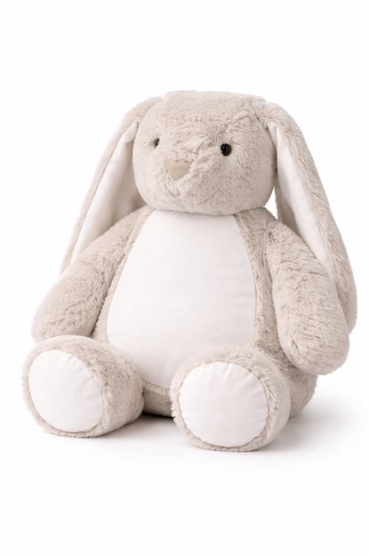 Beschützer Kuscheltier beiger Hase – Liebevoll bestickt und personalisiert